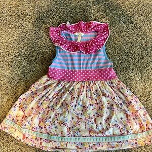 Matilda Jane Blue and Pink Ruffled Tiered Sundress